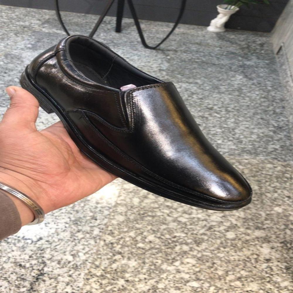 Formal Shoes - Genuine Leather, Size 8, Color Black | Comfortable Cushion, Non-slippery Alert Airmix Sole, Stylish For Office & Outdoor