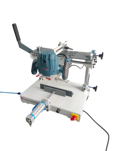 Aluminum Copy Router Machine With Bosch Router - Color: White