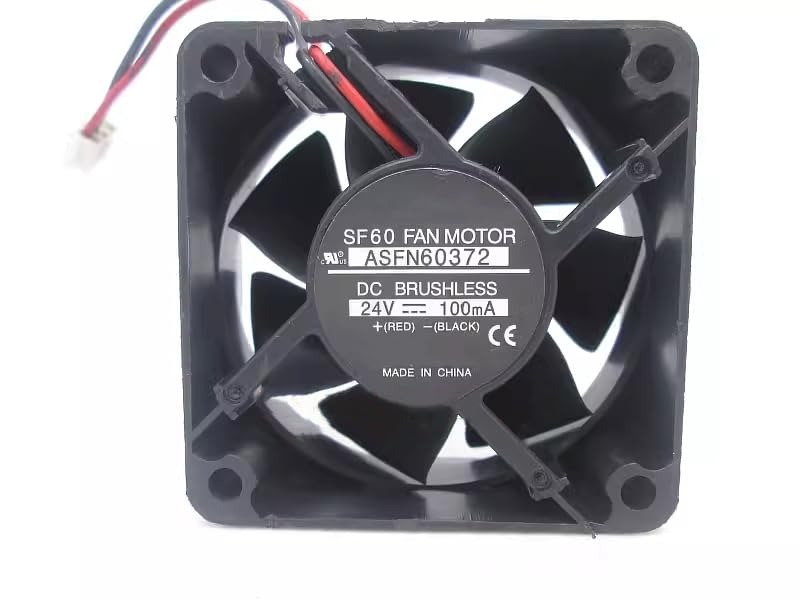 DC24V 100mA ASFN60372 6025 6cm 2-wire inverter cooling fan