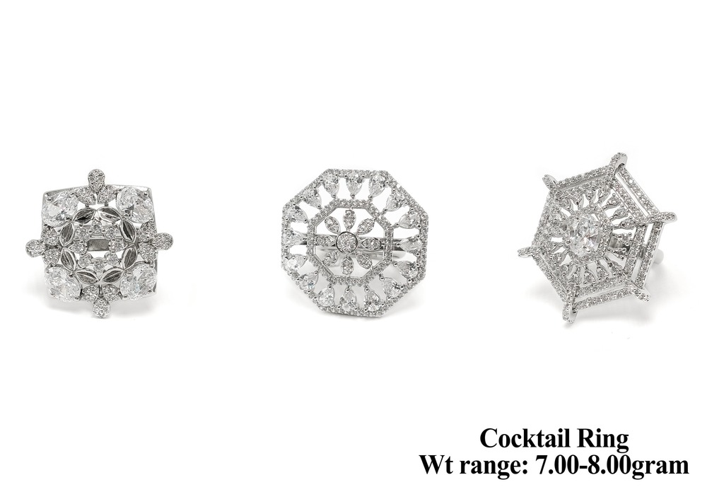 92.5 Silver Cocktail Ring