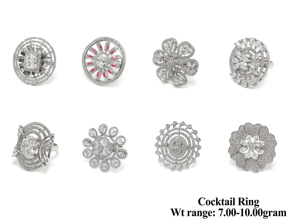 92.5 Silver Cocktail Ring