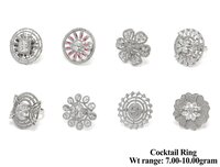 92.5 Silver Cocktail Ring