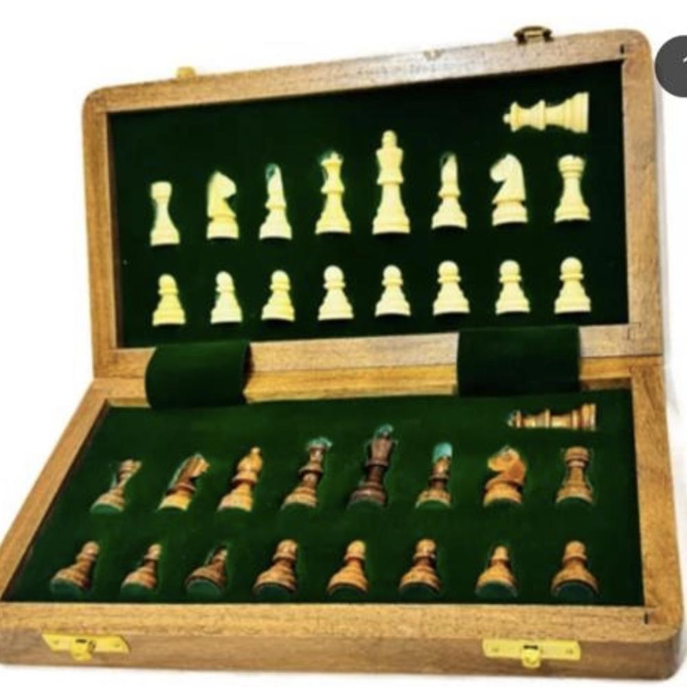 Wooden Chess Board - Color: Brown