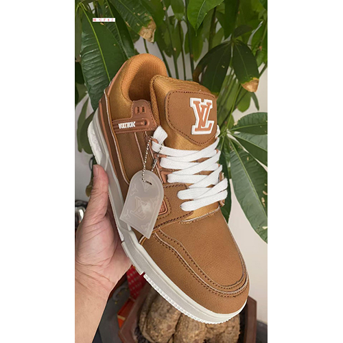 Louis Vuitton Lv Trainer Beige White - Color: Brown