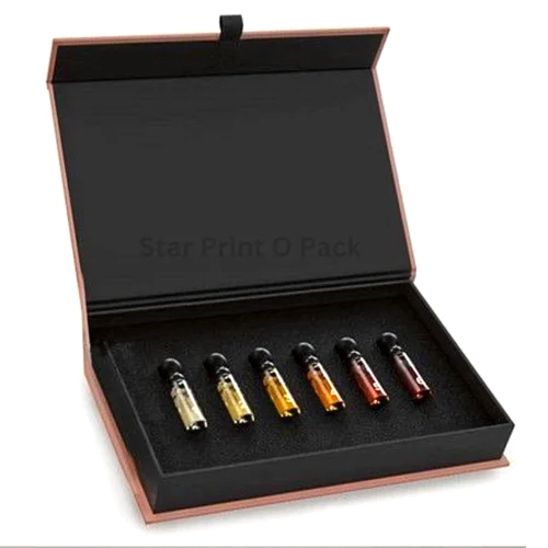 Matte Finish Perfume Packaging Box - Color: Black