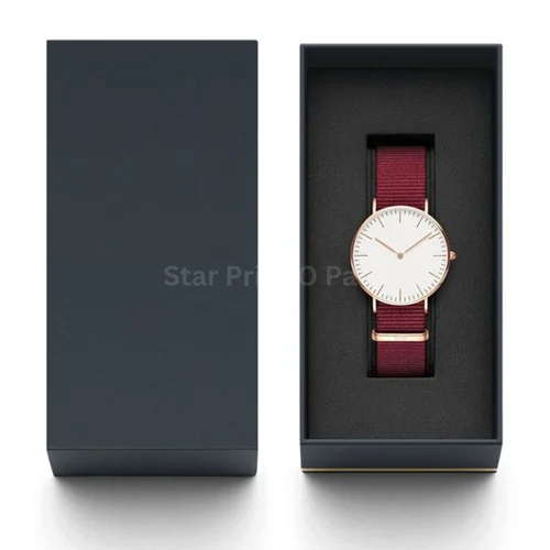 Kappa Board Rigid Watch Box - Color: Black