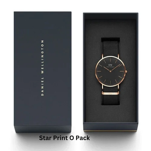 Kappa Board Rigid Watch Box - Color: Black