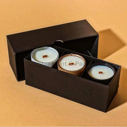 Rigid Candle Packaging Box - Finishing: Matte Lamination