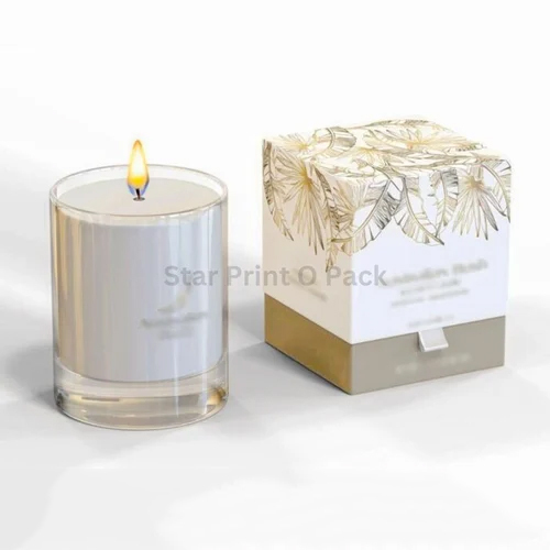 Square Rigid Candle Box - Finishing: Matte Lamination