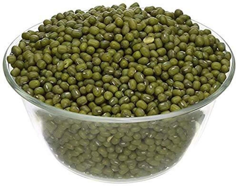 Whole Green Moong Dal - Whole, Dried Lentils | Organic, 99% Purity, Vibrant Green Color, Round Shape, Ideal for Soups, Curries, and Sprouting