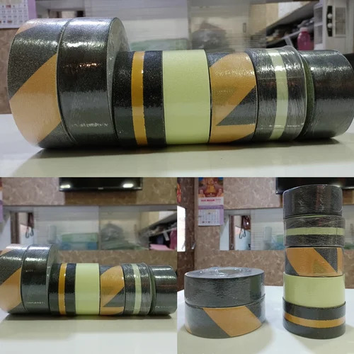 Anti Skid Tapes - Black Yellow Zebra - Color Yellow, Black, Grey, Black
