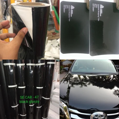 Vinyl Black Gloss Car Roof Wrapping Roll