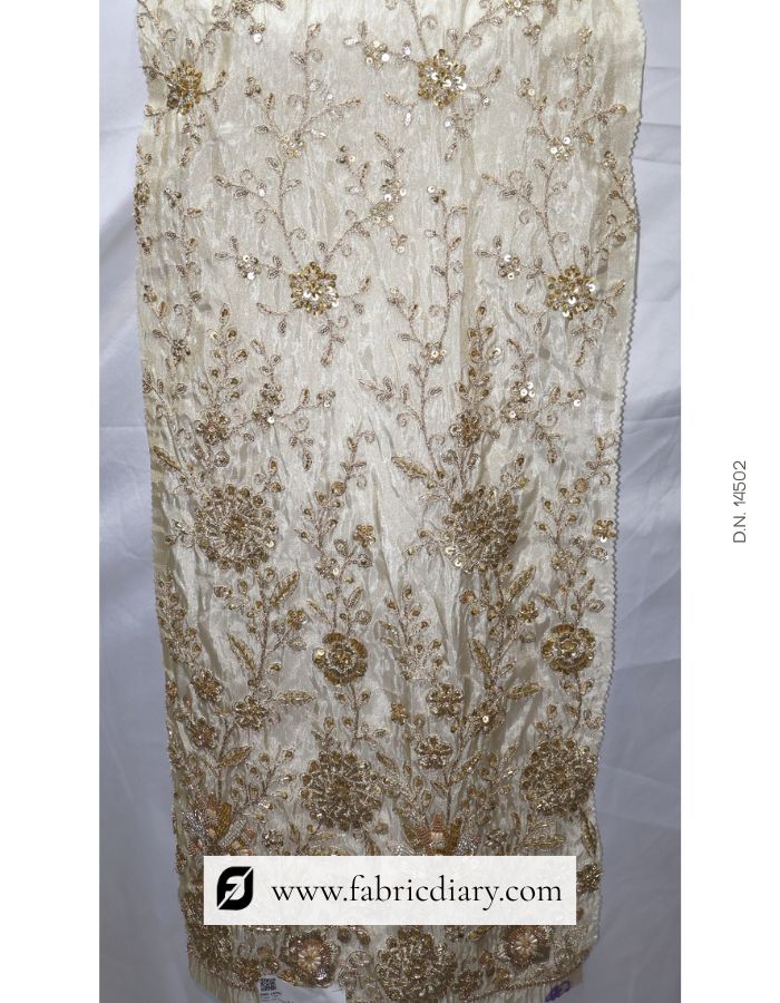 Multicolor Designer Embroidery Trim With Beads & Sequins Perfect For Midi & Occasion Dresses