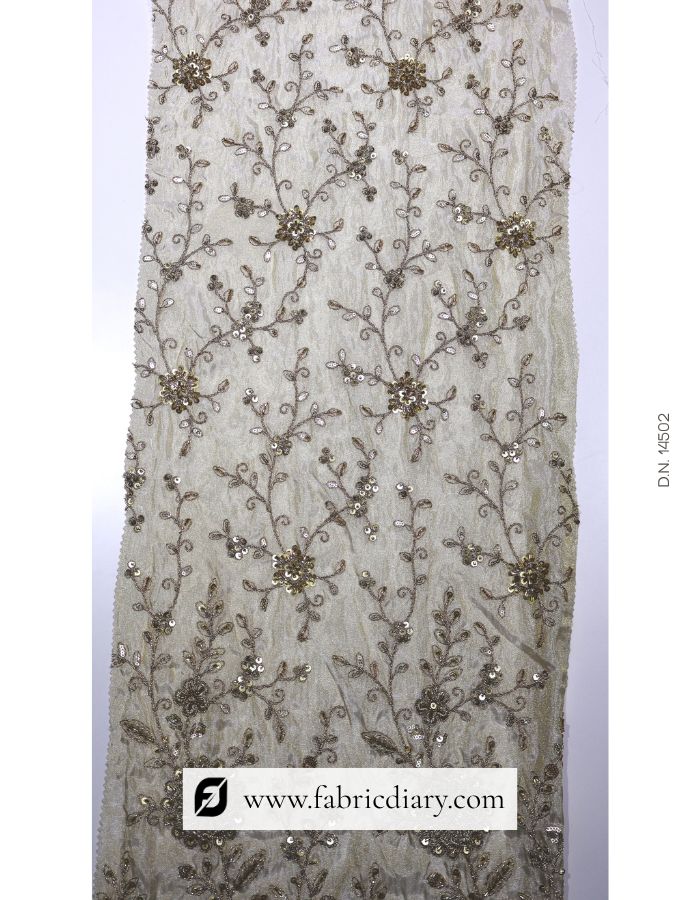 Multicolor Designer Embroidery Trim with Beads & Sequins Perfect for Midi & Occasion Dresses