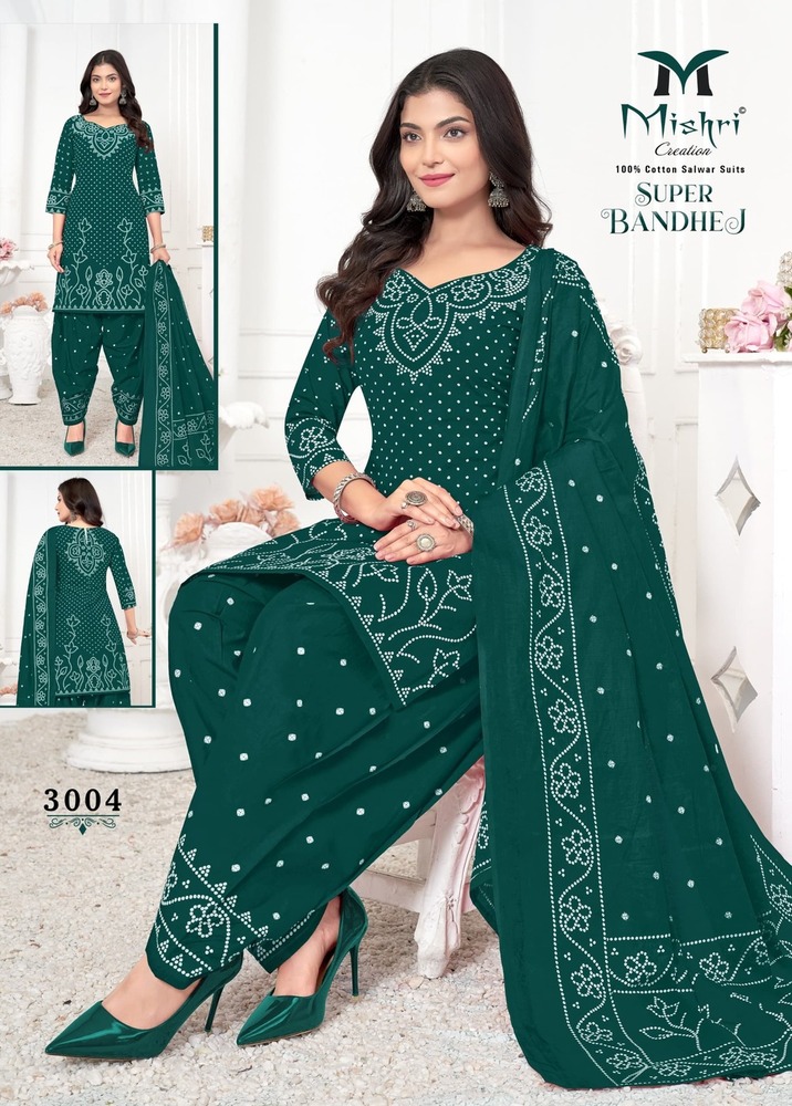 Mishri Super Bandhej Vol-03  Dress Material