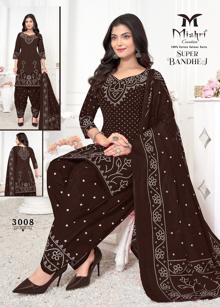Mishri Super Bandhej Vol-03  Dress Material