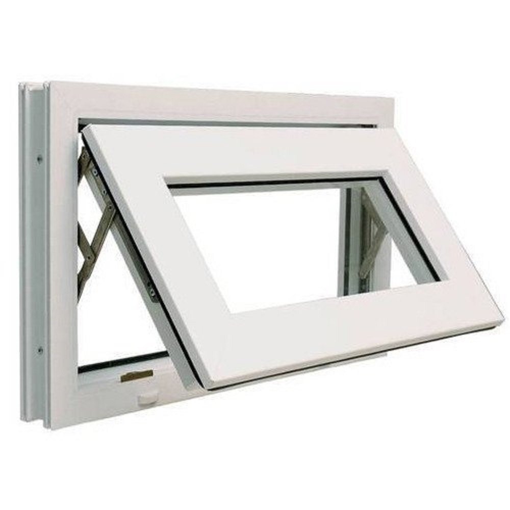Top Hung Upvc Window - Color: Grey