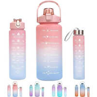 3 Pc Sports Bottle For Gym Exercise Jogging Running - Capacity: 350