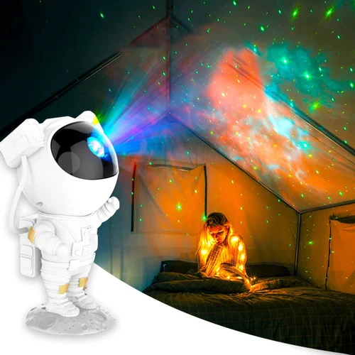 Astronaut Galaxy Light Projector Night Sky North Lights Night Lamp - Brightness: 2000-4000 Lumens