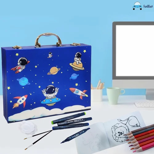 Art Set Colour Kit Multicolor 53 Pieces Set Colour Peti - Features: Durable