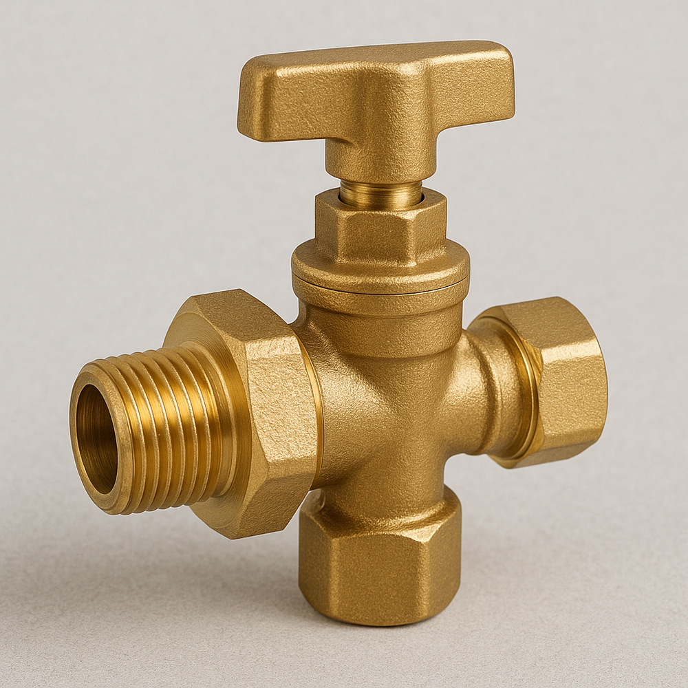 Brass Angle Valve - Brass Material, Chrome Plated & Nickel Plated Finish | Ideal for Home Appliances in Bathrooms & Kitchens