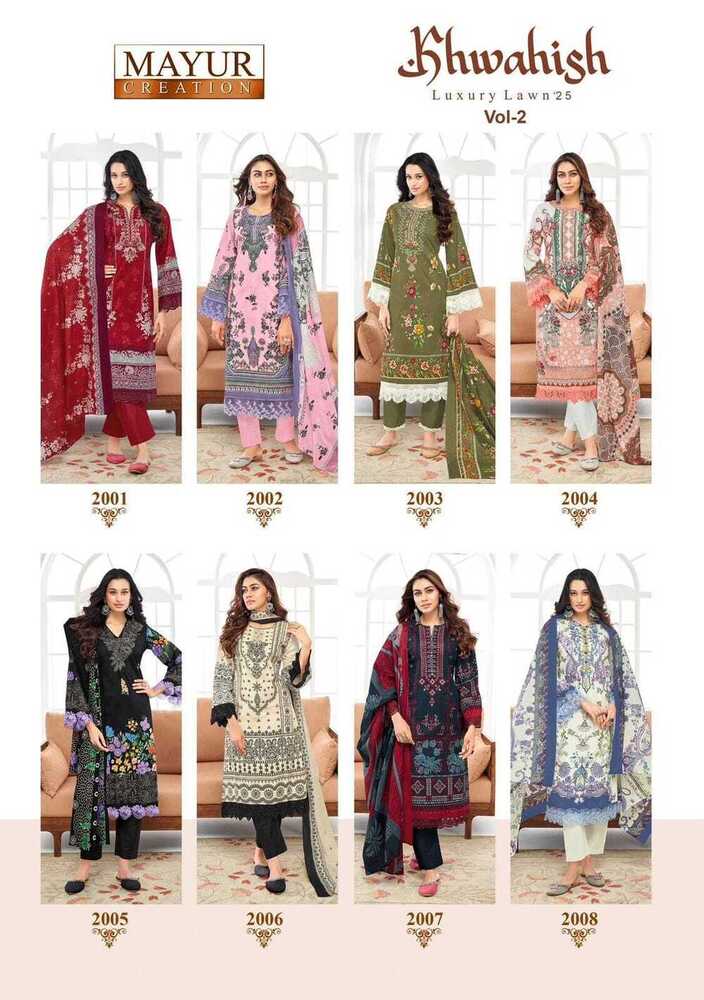 Mayur Khwahish Vol-02  Karachi Dress Material