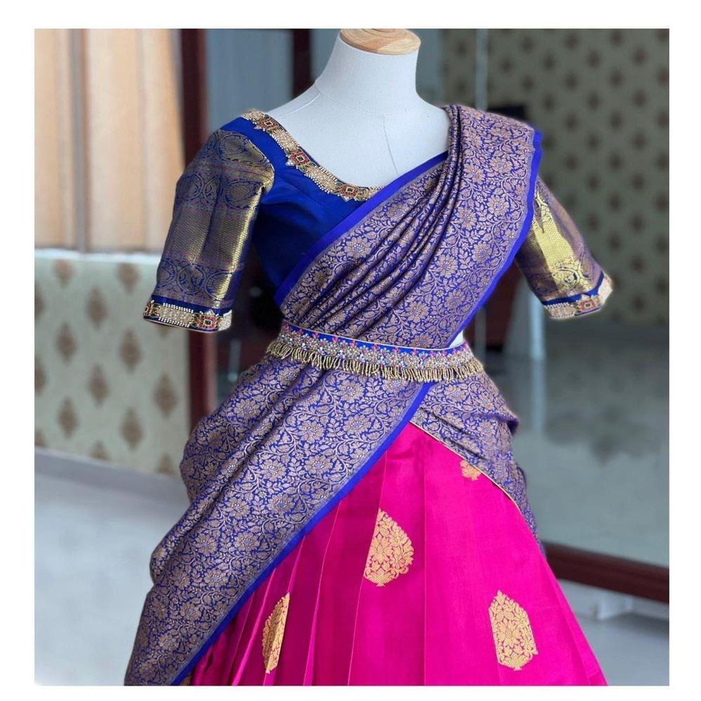 Designer Kanjivaram Style Lehenga