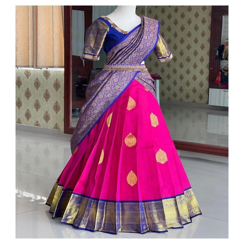 Designer Kanjivaram Style Lehenga