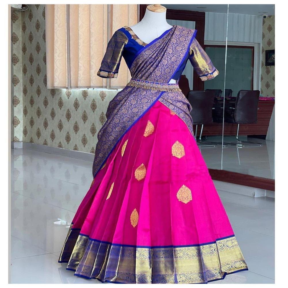 Designer Kanjivaram Style Lehenga