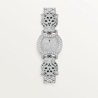 Luxury Emerald-Eyed and Round cut Moissanite Panther Watch