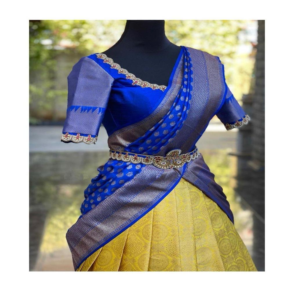 Designer Kanjivaram Style Lehenga
