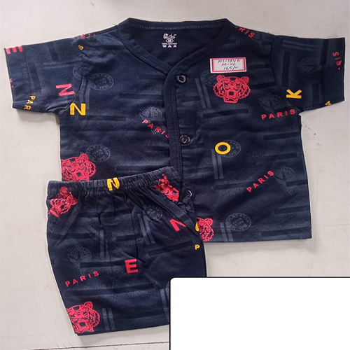 Hs-104D New Born Baby Dress Set - Color: Black