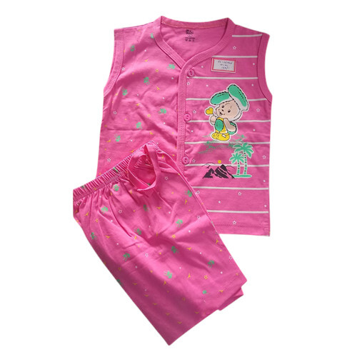 Sl-116Med Baby Dress Set - Color: Pink
