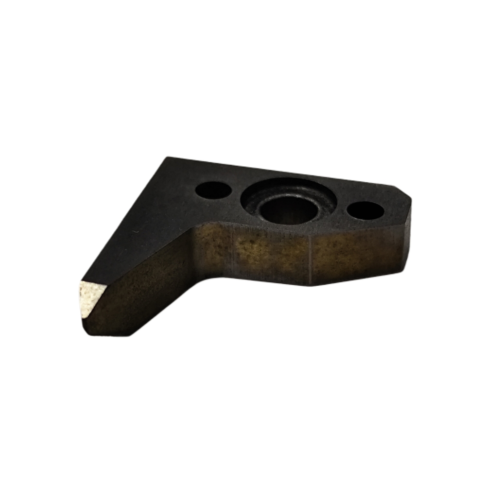 Perfecta 8508 Lower Thread Cutter - Alloy Steel, Customized Size, Gray And Black Color | Durable, Polished Finish, Precision Cutting For Teabag Packaging