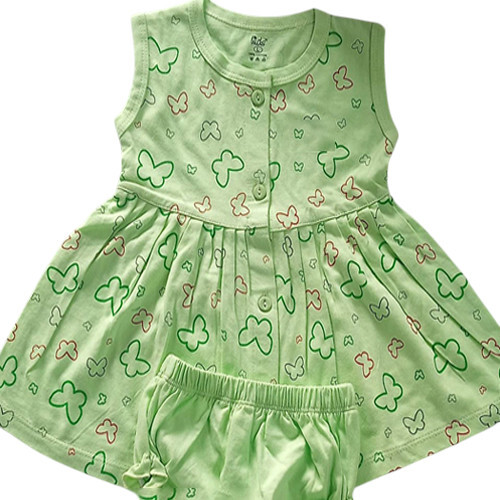 Gs-166L Baby Frock - Color: Green