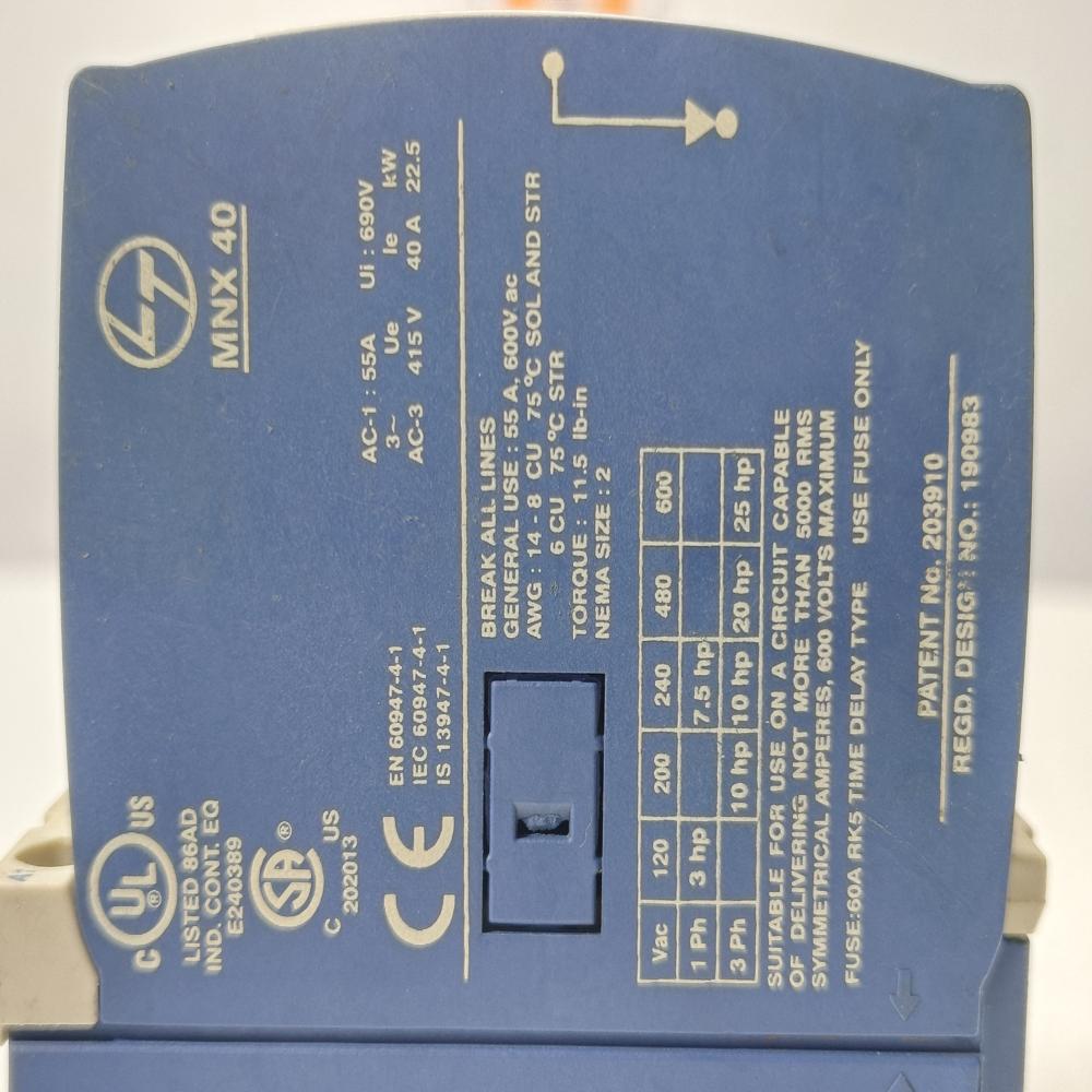 L&T MNX40 MAGNETIC CONTACTOR