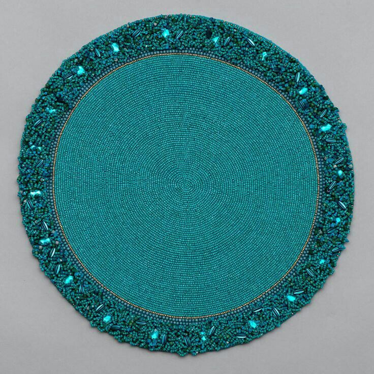 Bp07 (Beaded Placemat) - Color: Brown