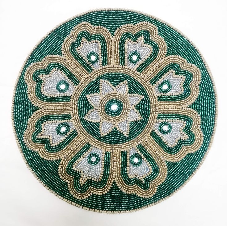 Bp07 (Beaded Placemat) - Color: Brown