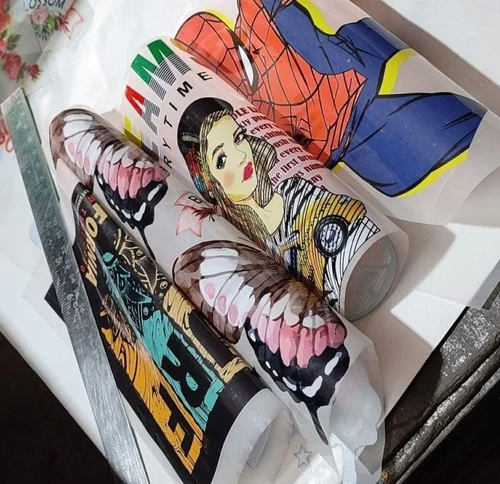 Multicolor Heat Transfer Labels - Features: Durable