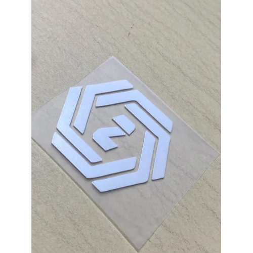 3D Heat Transfer Sticker - Color: White