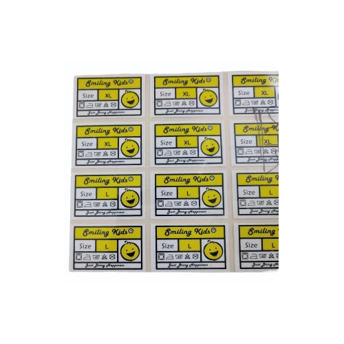 Garment Care Label - Color: Multicolor