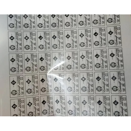 Neck Label Heat Transfer - Color: Multicolor