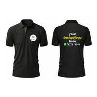 Promotional Polo T Shirts - Color: Black