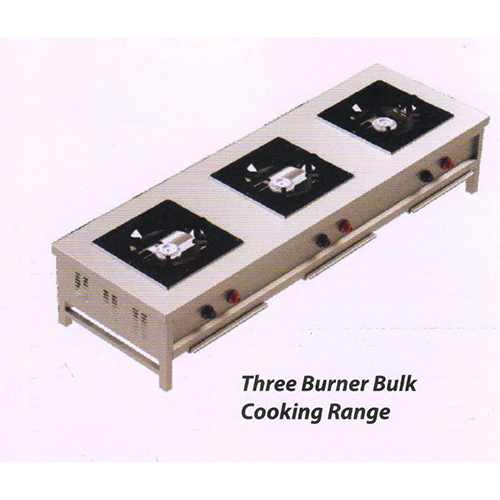 Three Burner Bulk Cooking Range - Application: Hotel