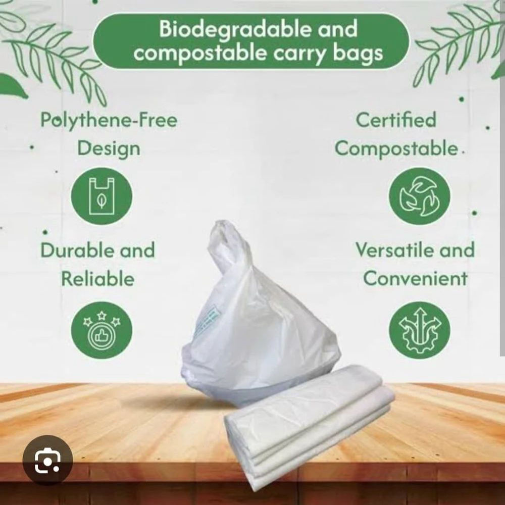 Compostable Carry Bag - Color: White at Best Price in Ahmedabad | Kdp ...