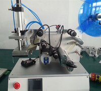 Table Top Sticker Labelling Machine for Flat bottles
