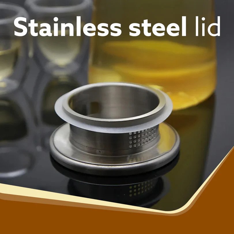 Glass jugs with steel lid 1.9 L