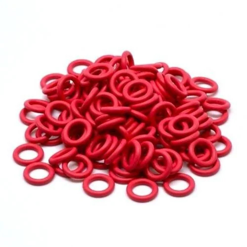 10Mm Silicon O Rings - Color: Red