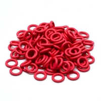 10mm Silicon O Rings - Color: Red