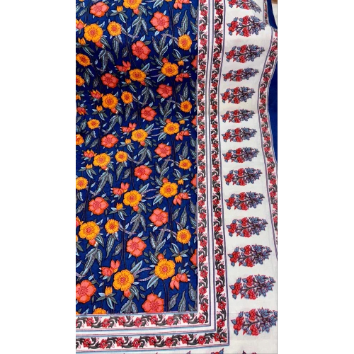 190Gsm Cotton Printed Bed Sheet - Color: Multi Colored